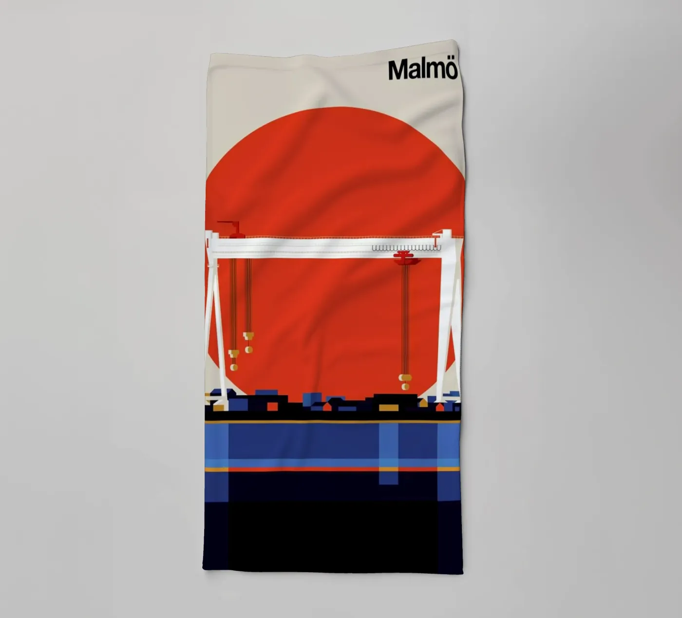 Malmo 74 badhanddoek van Bo Lundberg