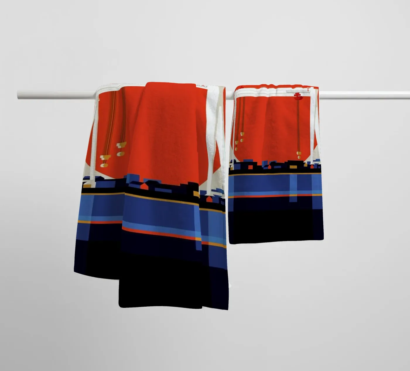Malmo 74 badhanddoek van Bo Lundberg