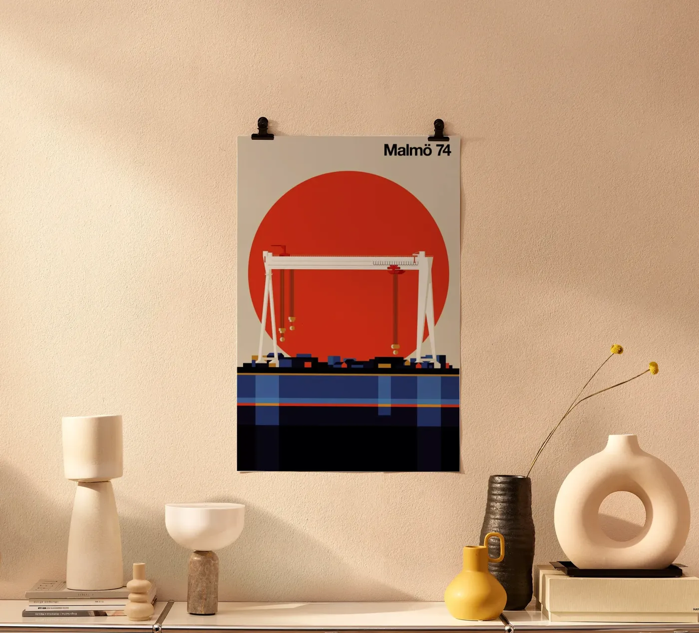 Malmo 74 poster van Bo Lundberg