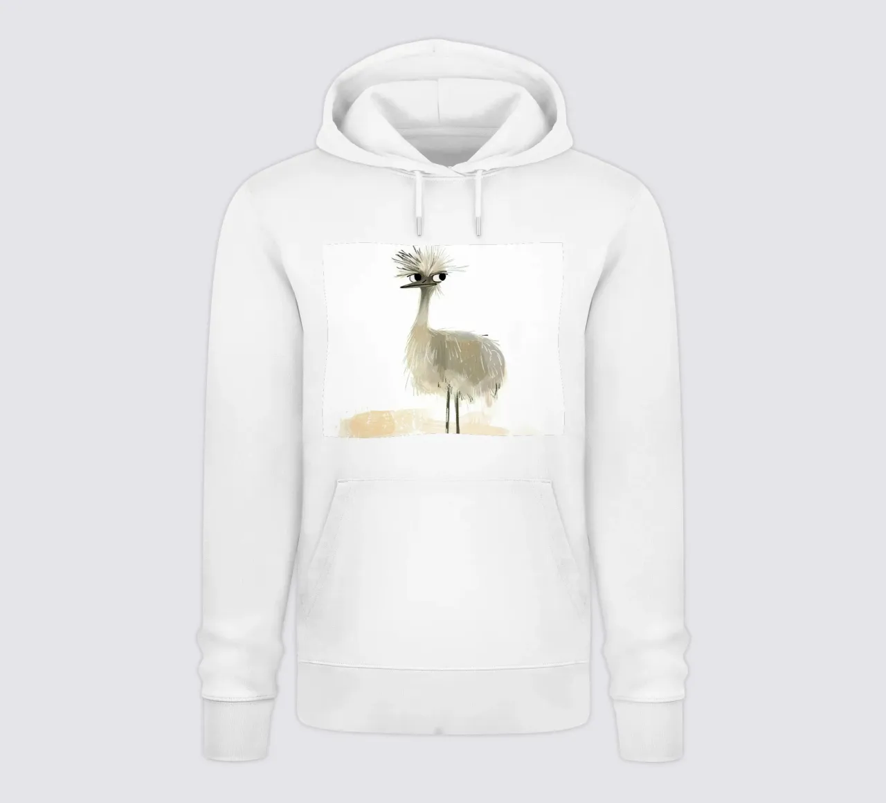 L'eccentrico uccello emu felpa con cappuccio da DesignDoodle