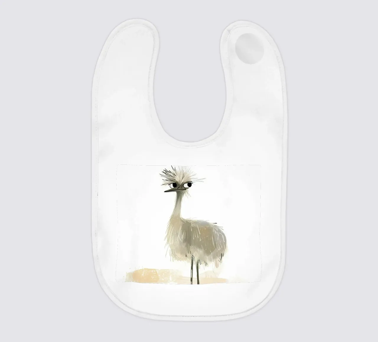 L'eccentrico uccello emu bavaglino da DesignDoodle