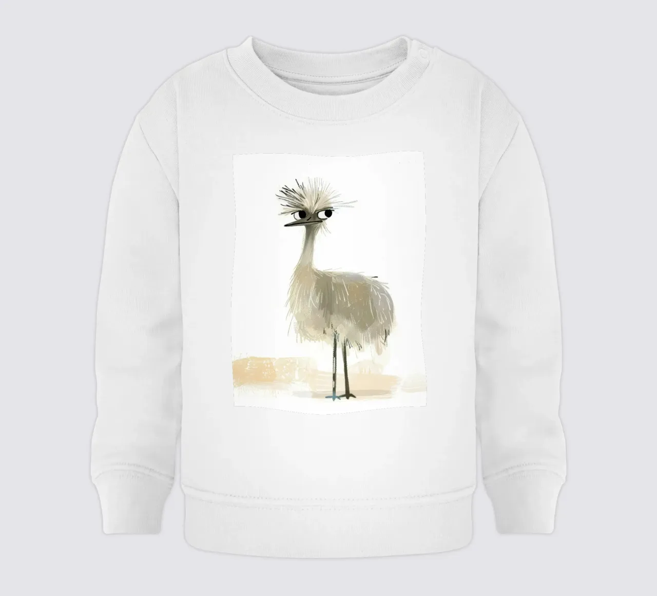 L'eccentrico uccello emu felpa neonato da DesignDoodle