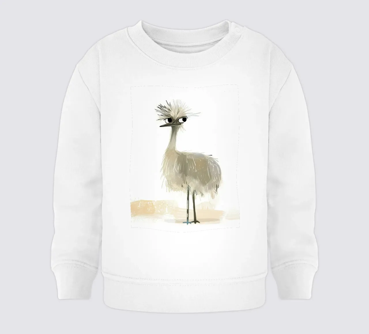 L'eccentrico uccello emu felpa neonato da DesignDoodle