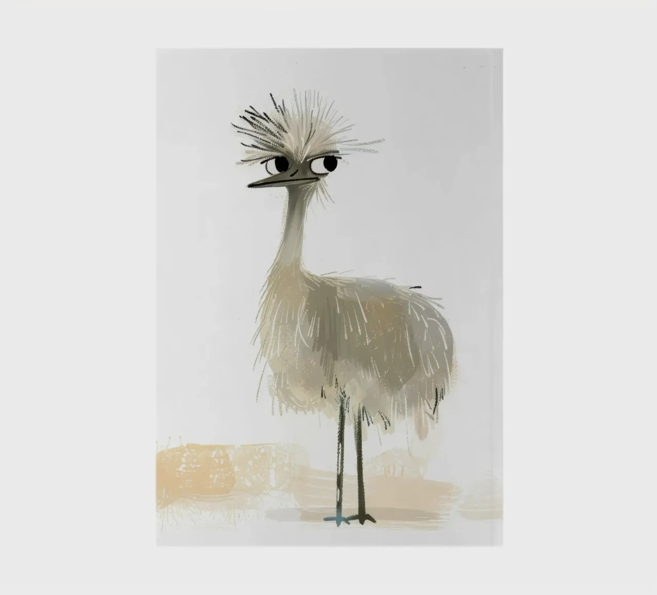 The Quirky Emu Bird notebook by DesignDoodle