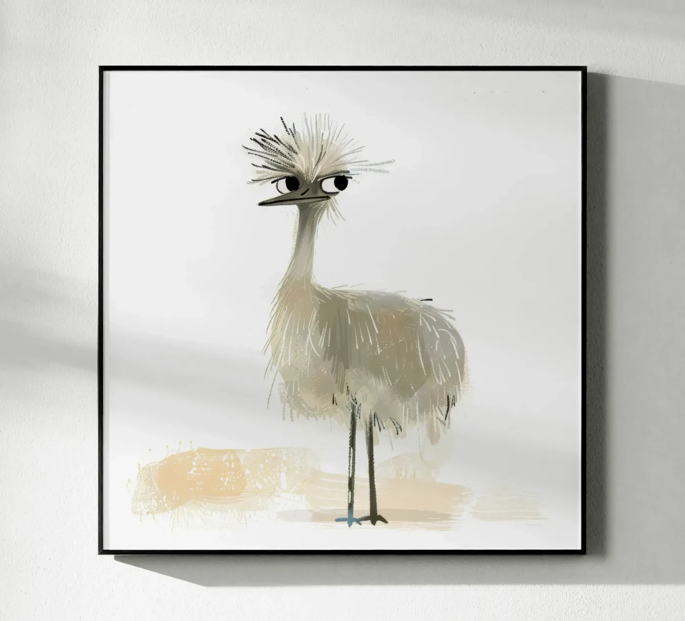 L'eccentrico uccello emu plexiglass da DesignDoodle