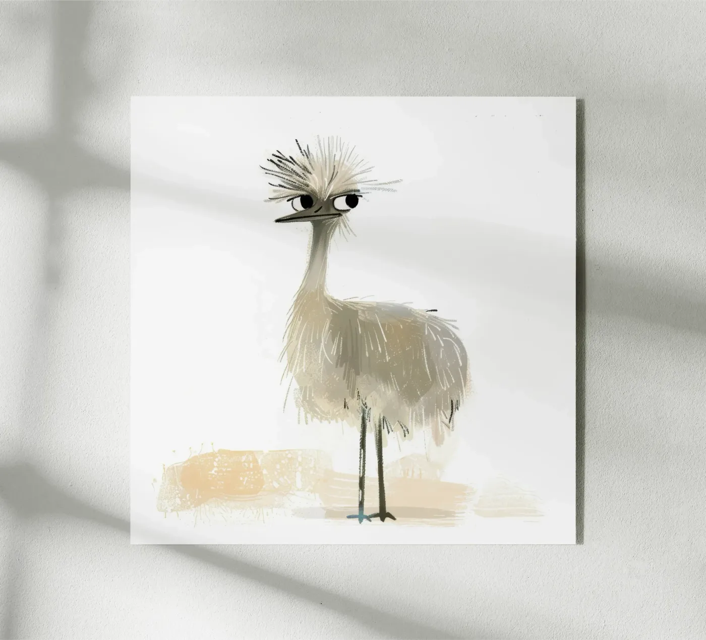 L'eccentrico uccello emu plexiglass da DesignDoodle