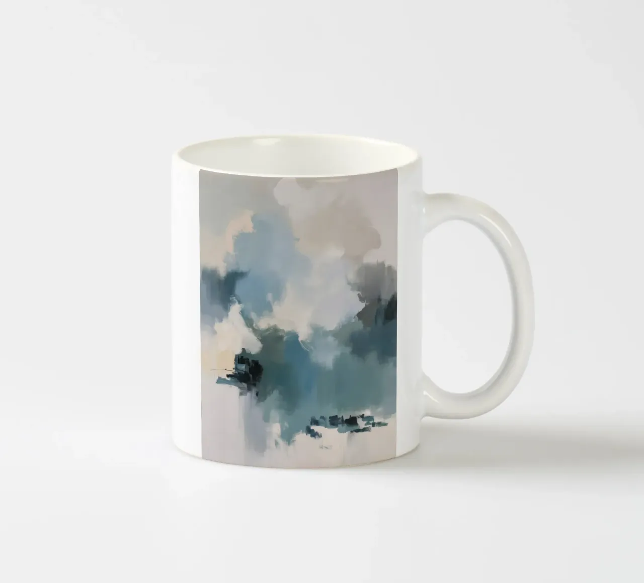 Deriva di nuvole cerulee tazza in ceramica da Dream Spectrum