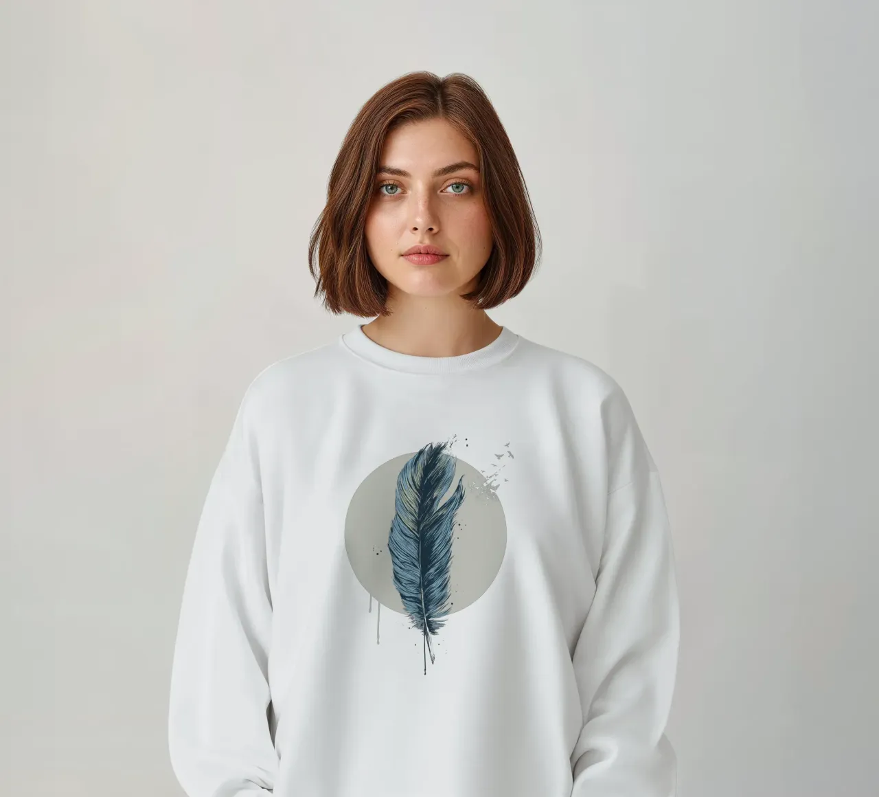Feather In A Circle felpa da Balazs Solti