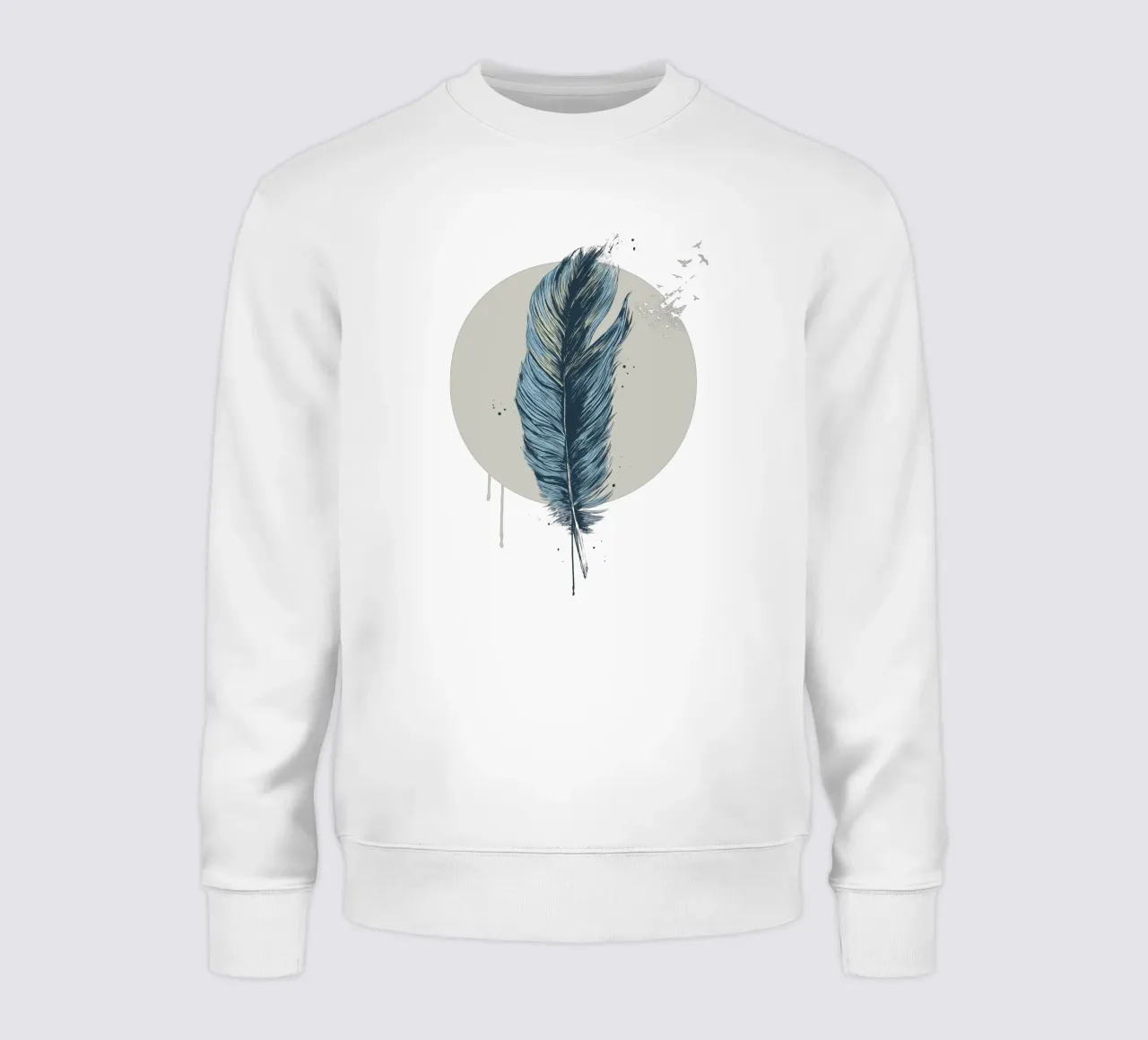 Feather In A Circle felpa da Balazs Solti