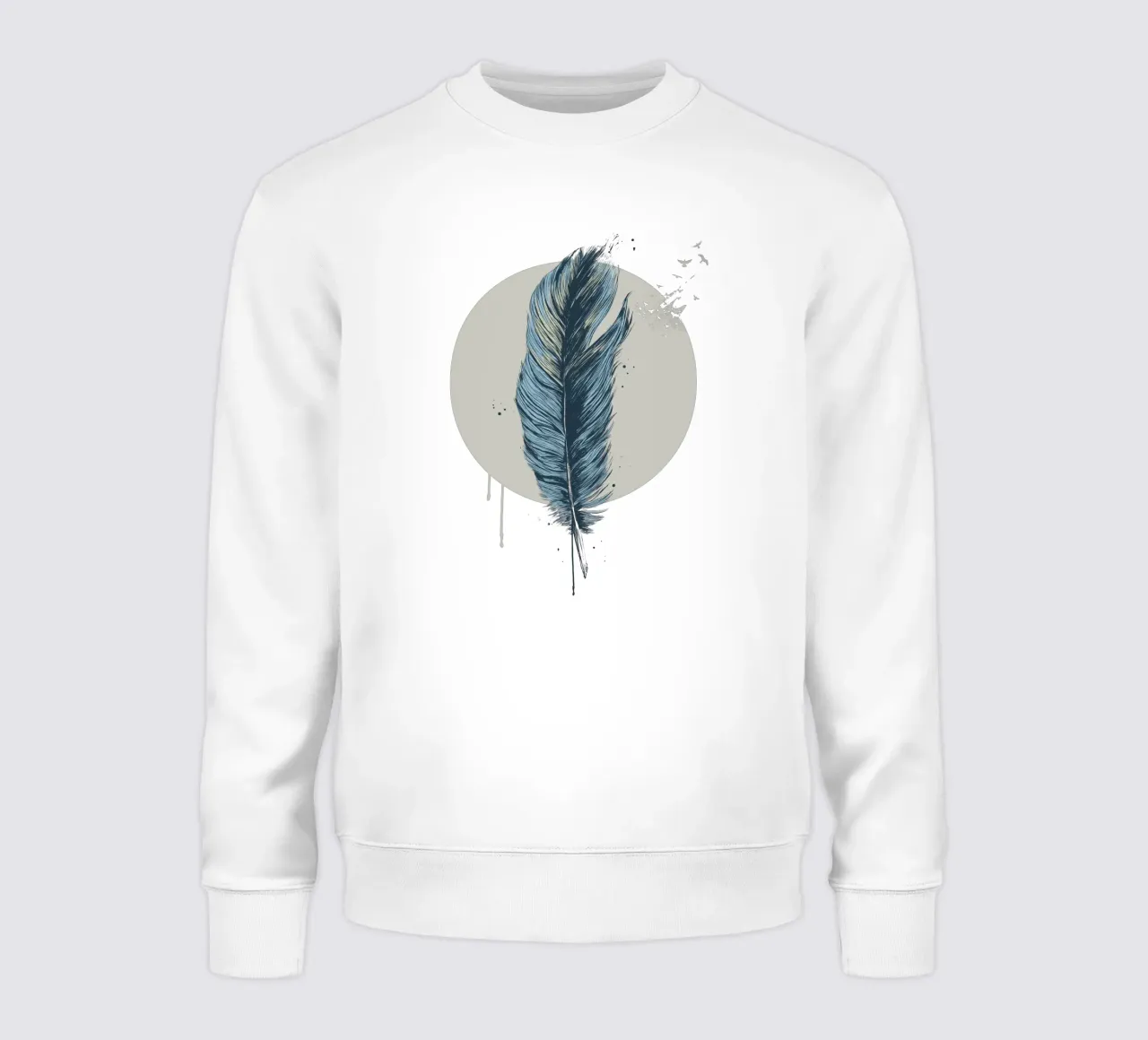 Feather In A Circle felpa da Balazs Solti