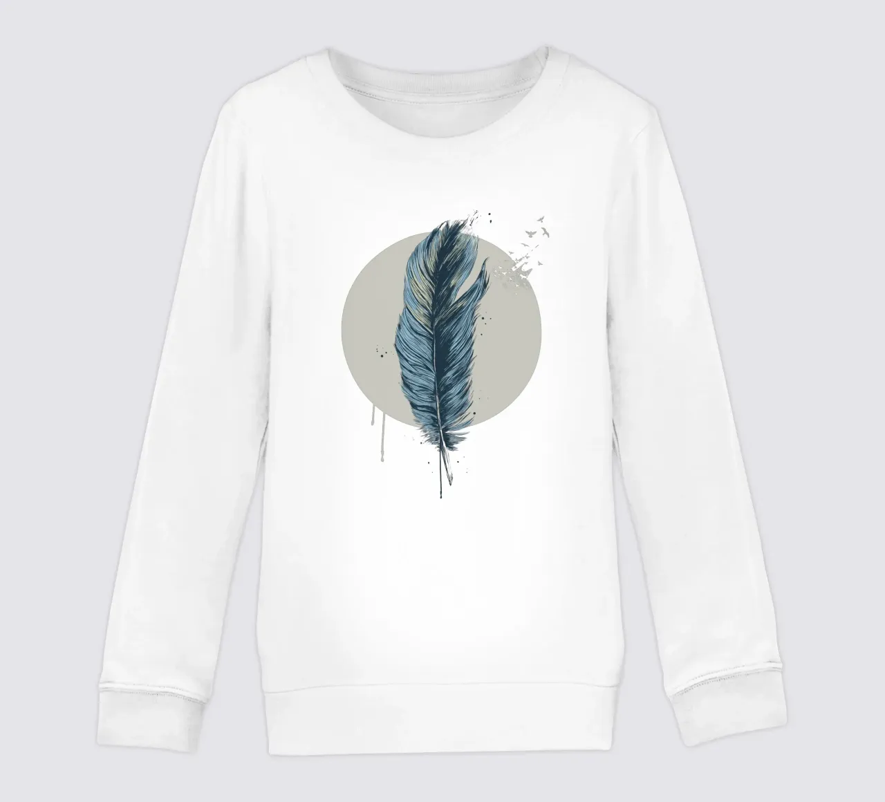 Feather In A Circle felpa bambino da Balazs Solti