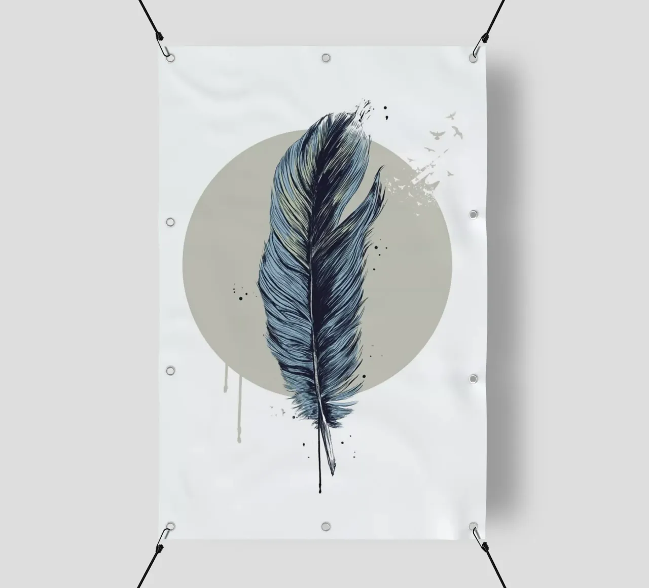 Feather In A Circle telo in pvc da Balazs Solti