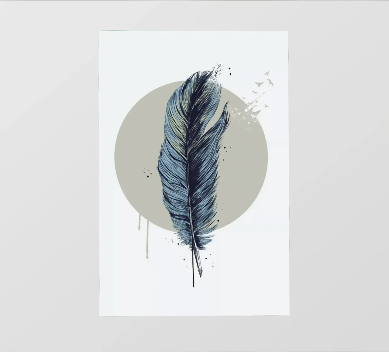 Feather In A Circle telo in pvc da Balazs Solti