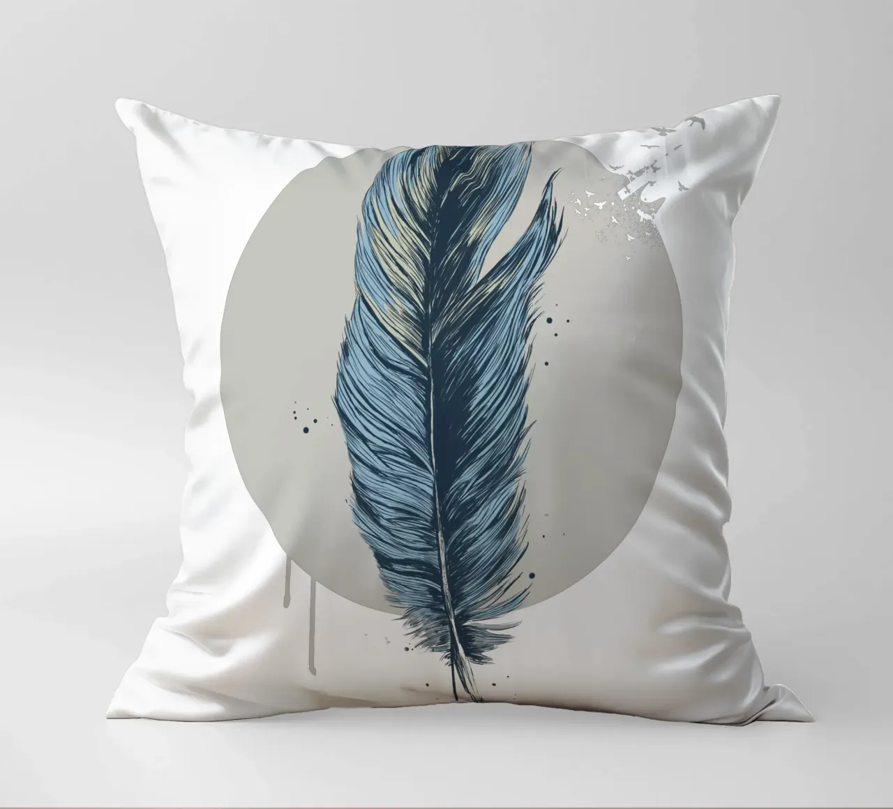 Feather In A Circle cuscino da Balazs Solti