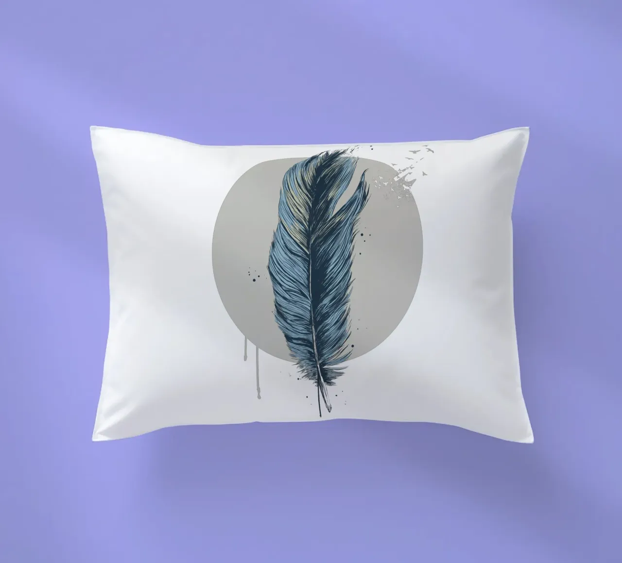 Feather In A Circle cuscino da Balazs Solti