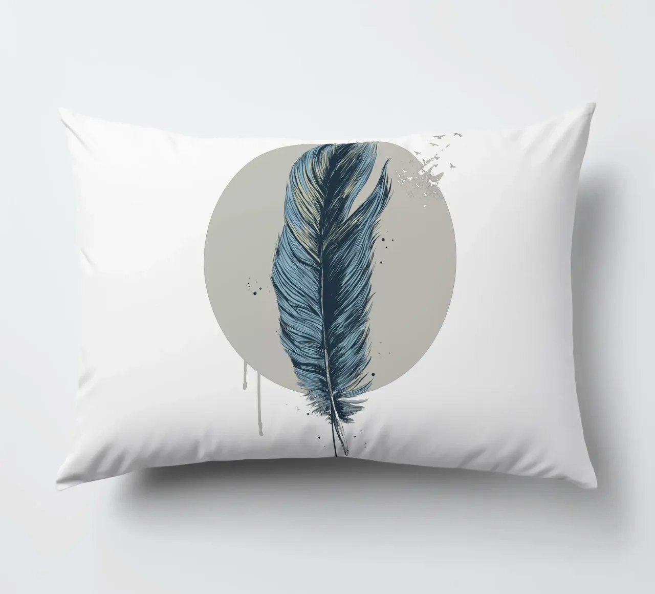 Feather In A Circle cuscino da Balazs Solti