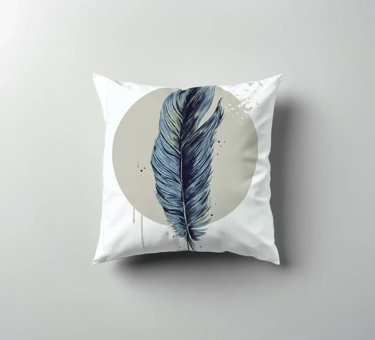Feather In A Circle cuscino da Balazs Solti