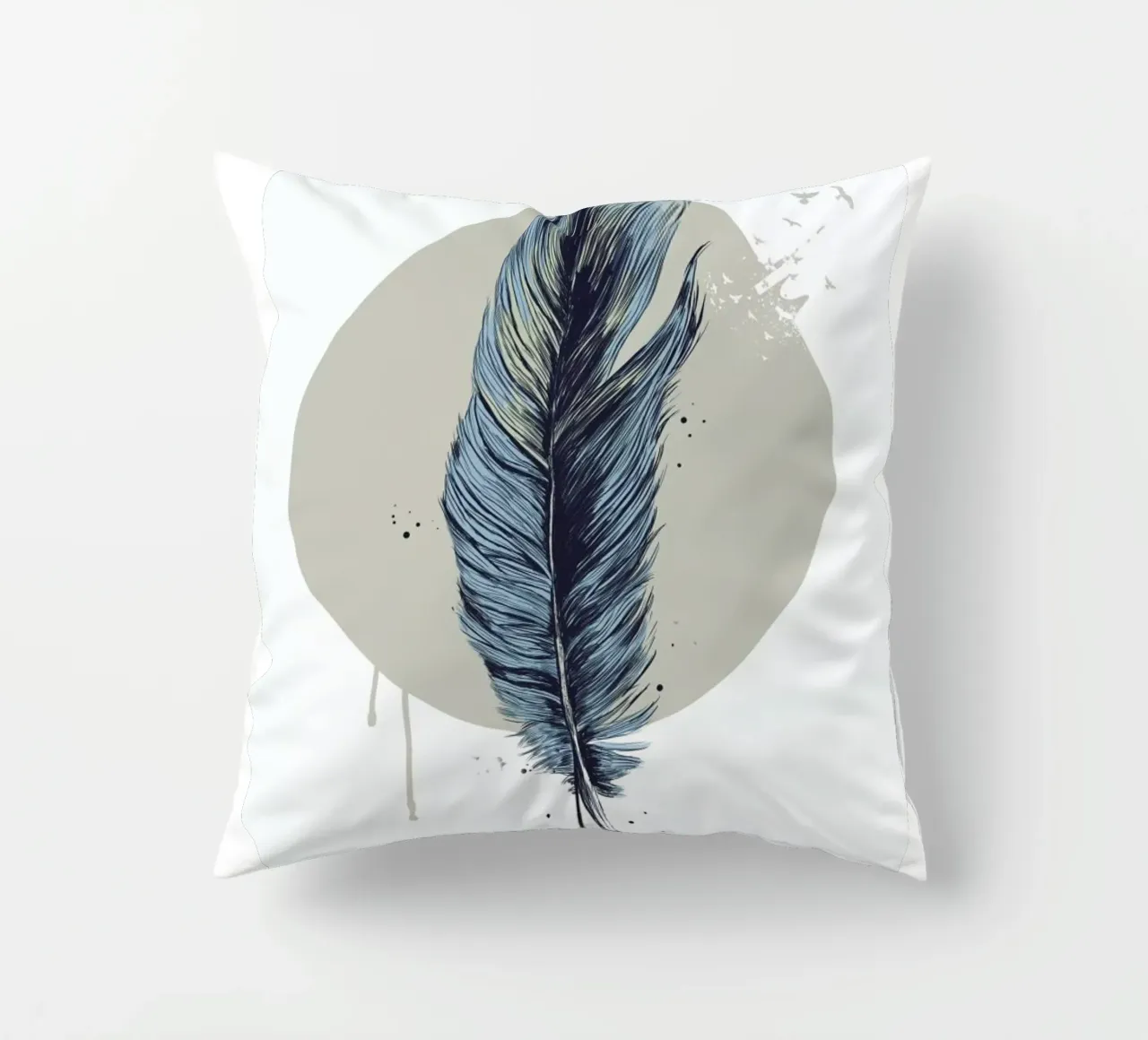 Feather In A Circle cuscino da Balazs Solti