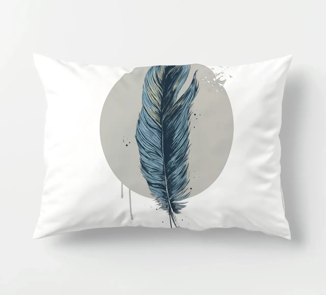 Feather In A Circle cuscino da Balazs Solti
