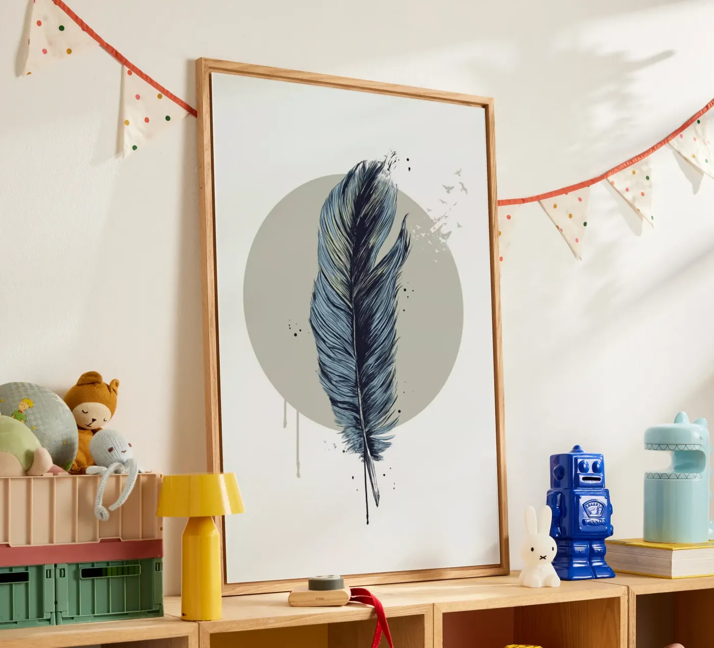 Feather In A Circle acrylic glass by Balazs Solti