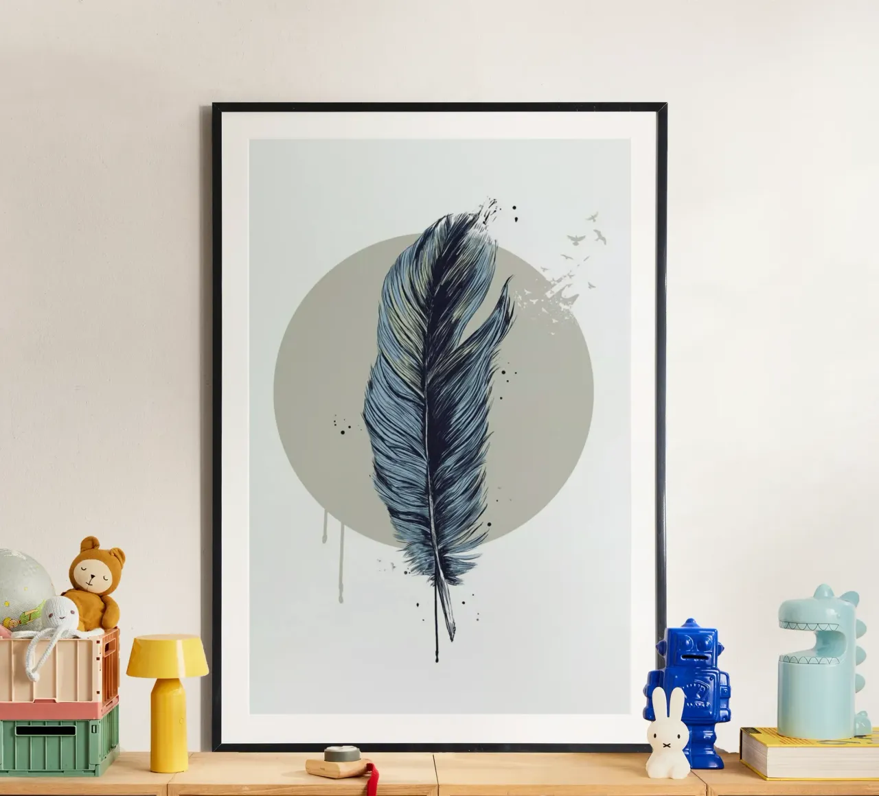 Feather In A Circle poster da Balazs Solti