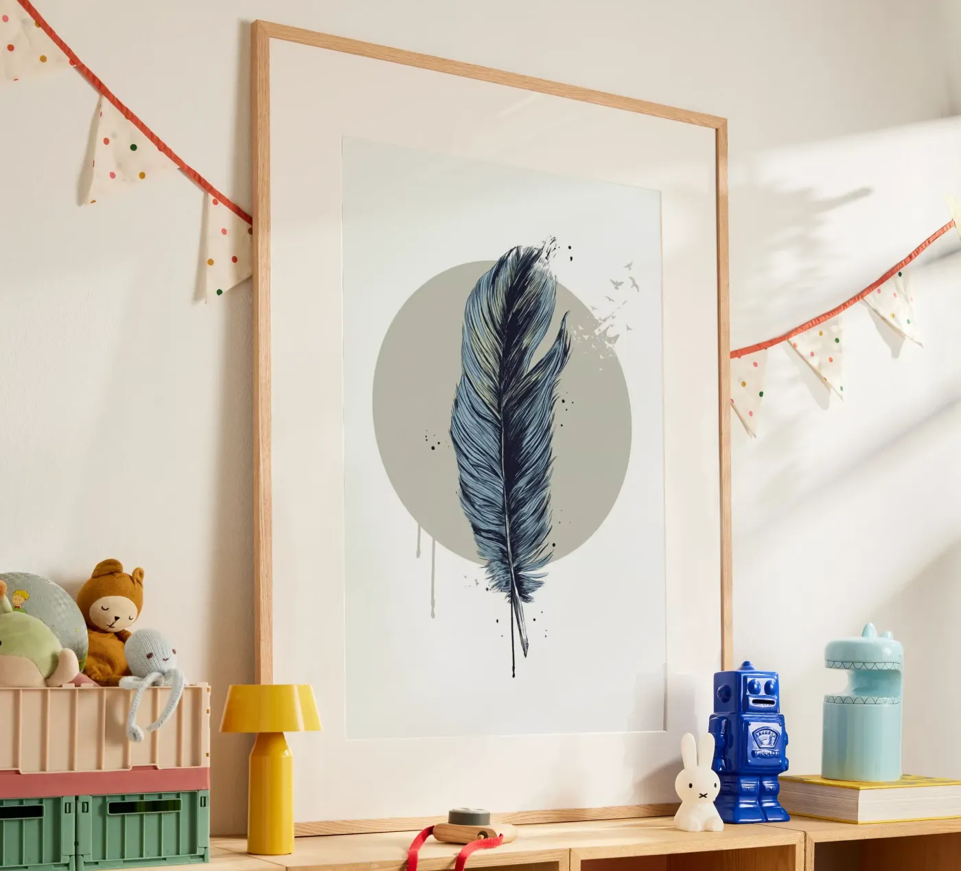 Feather In A Circle poster da Balazs Solti
