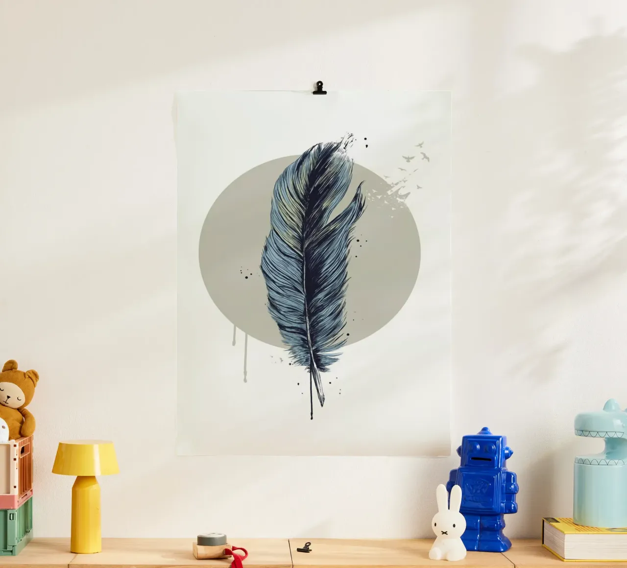 Feather In A Circle poster da Balazs Solti