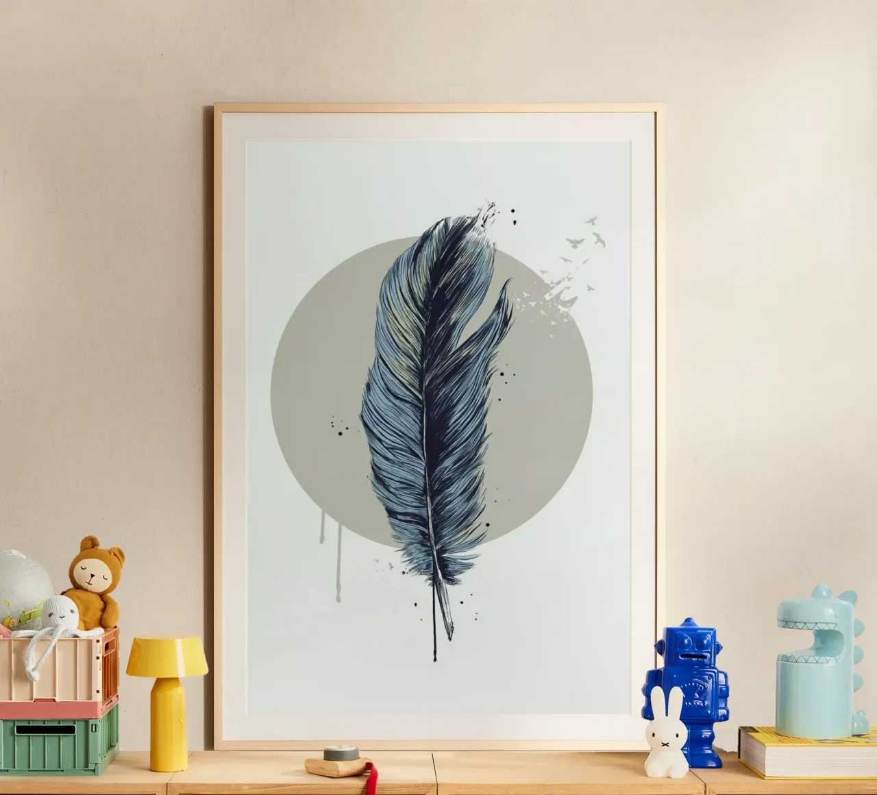 Feather In A Circle poster da Balazs Solti