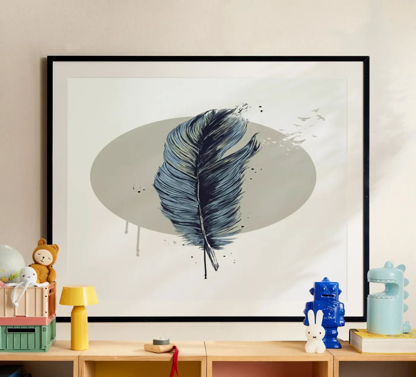 Feather In A Circle poster da Balazs Solti