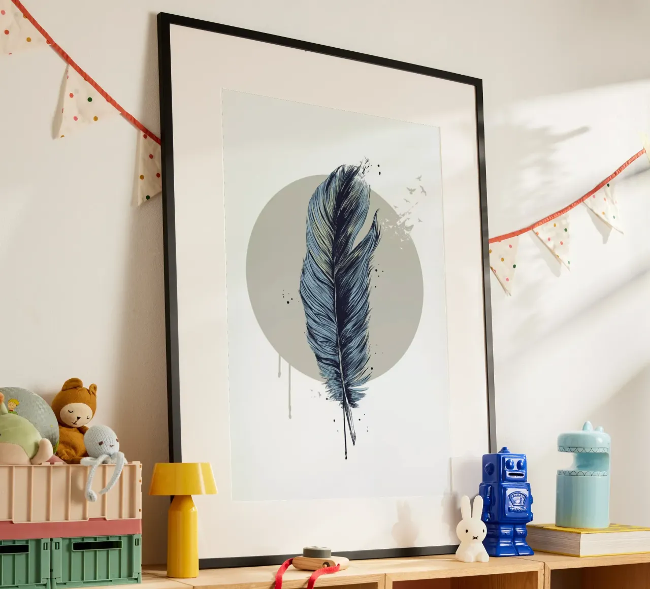 Feather In A Circle poster da Balazs Solti