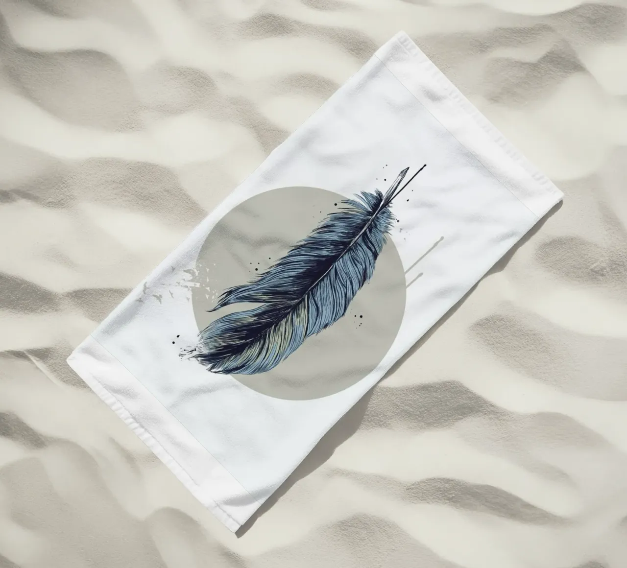 Feather In A Circle telo mare da Balazs Solti