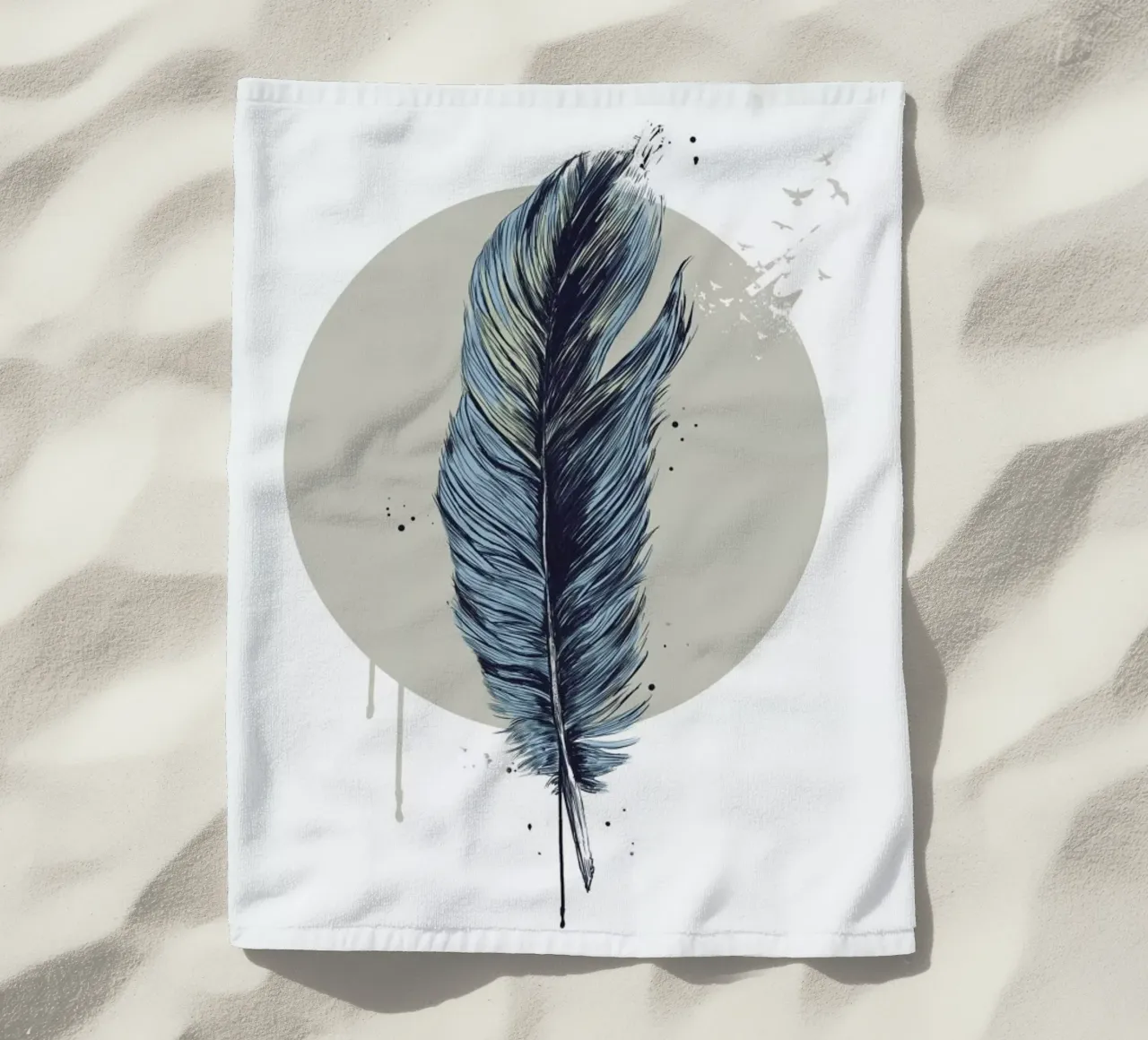 Feather In A Circle telo mare da Balazs Solti