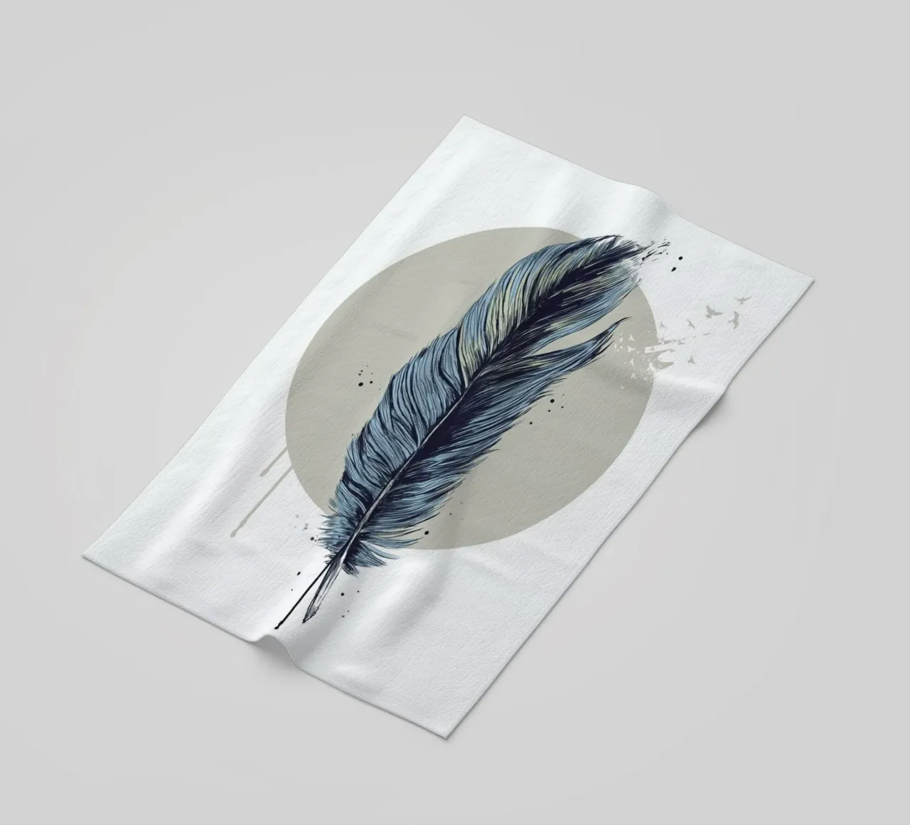 Feather In A Circle telo mare da Balazs Solti