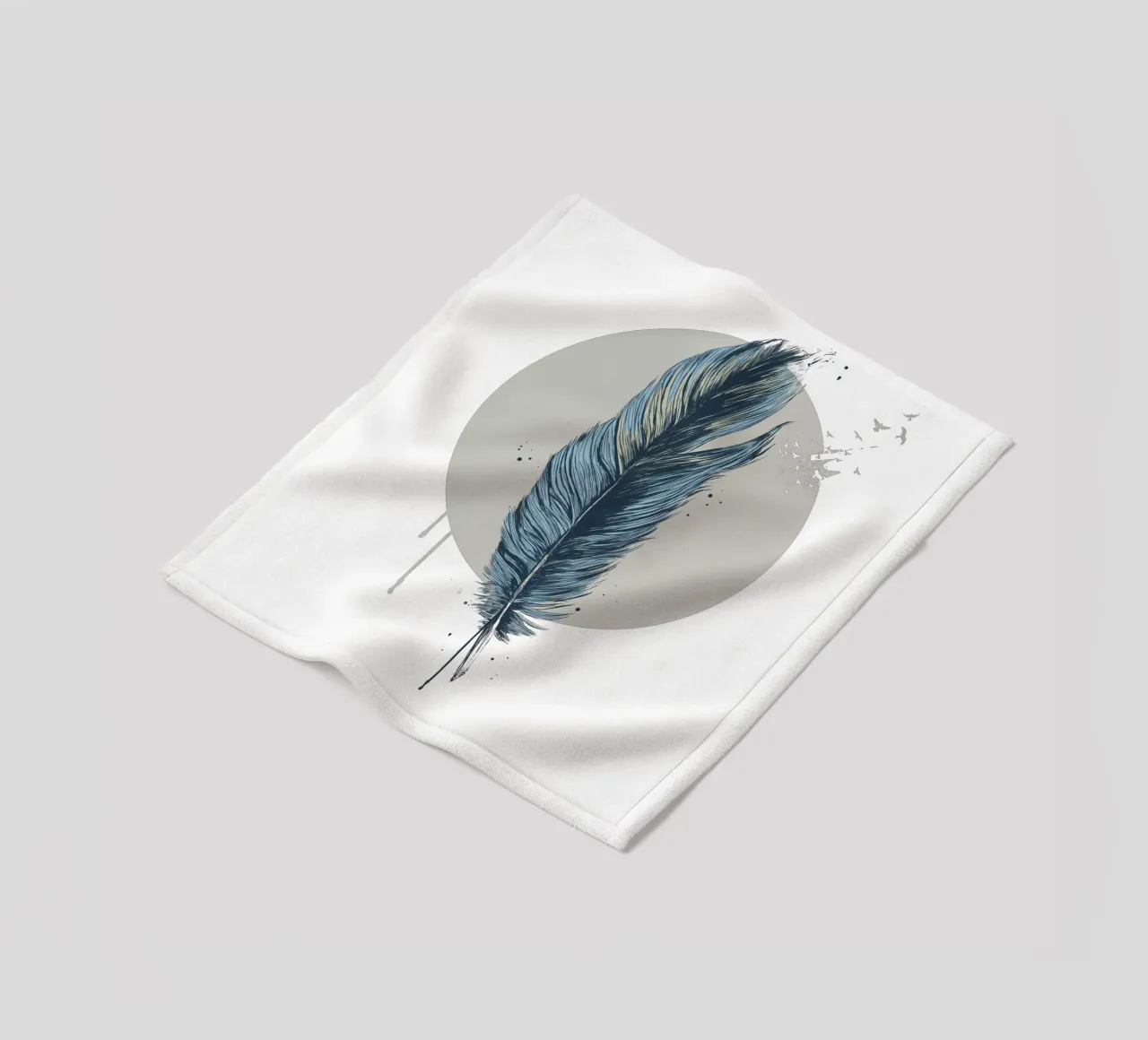 Feather In A Circle coperta in pile da Balazs Solti