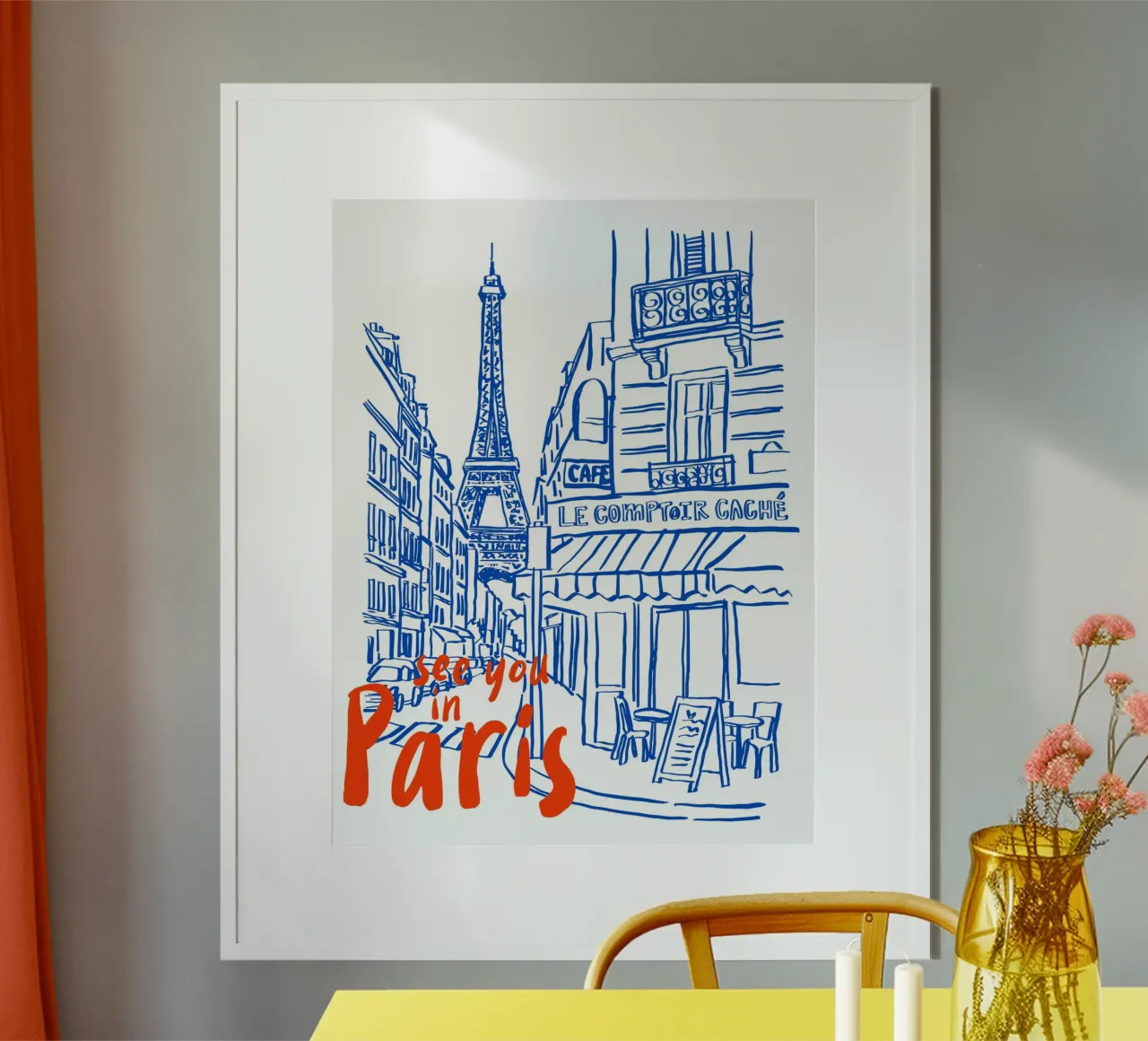 see you in Paris poster da ramosashop