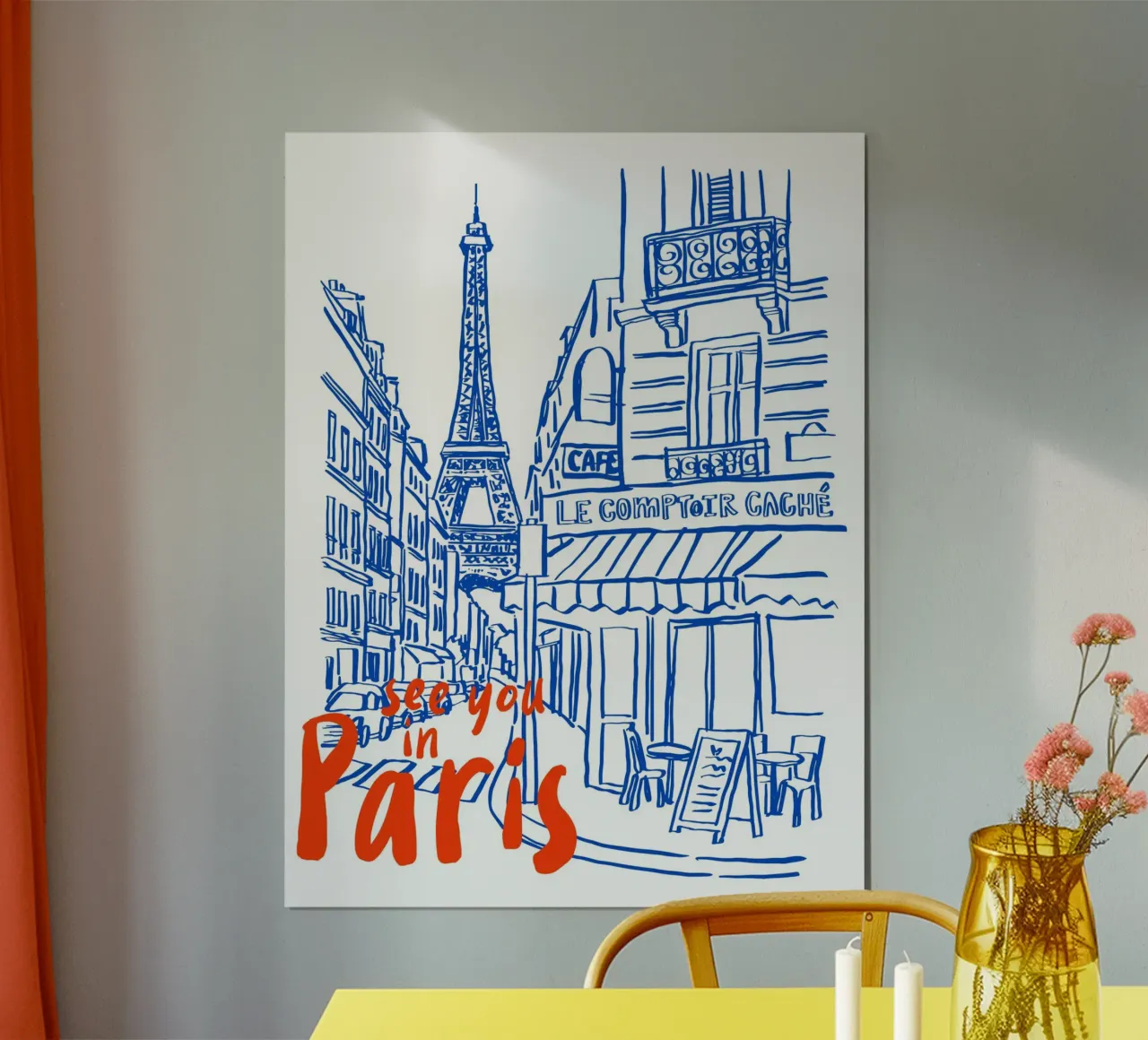 see you in Paris poster da ramosashop