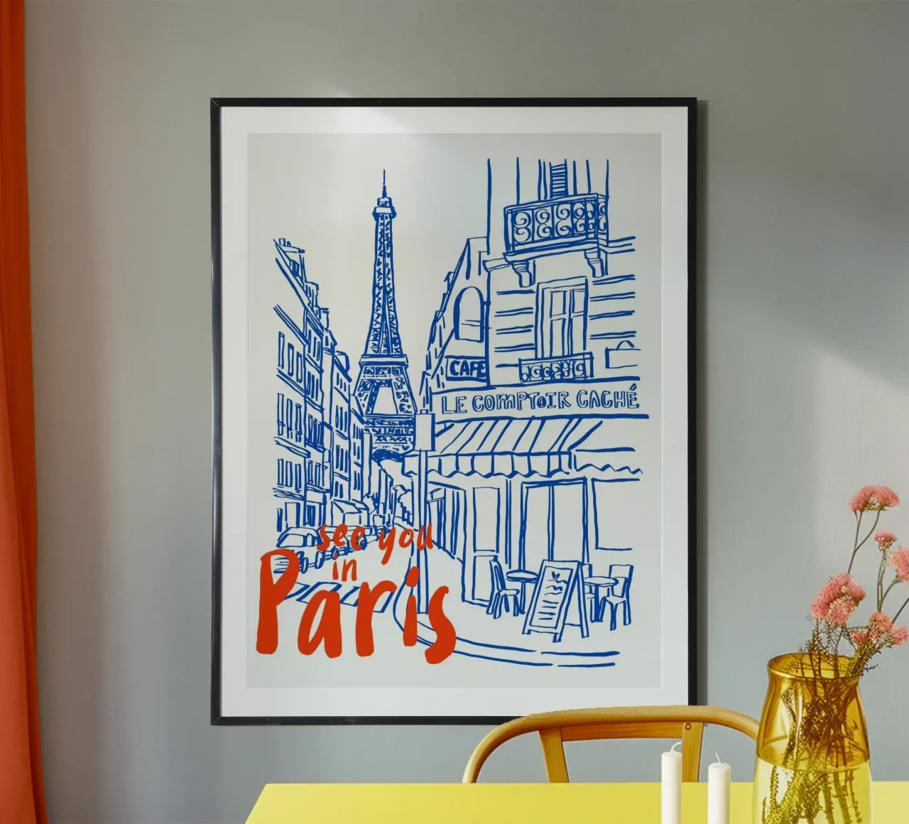 see you in Paris poster da ramosashop