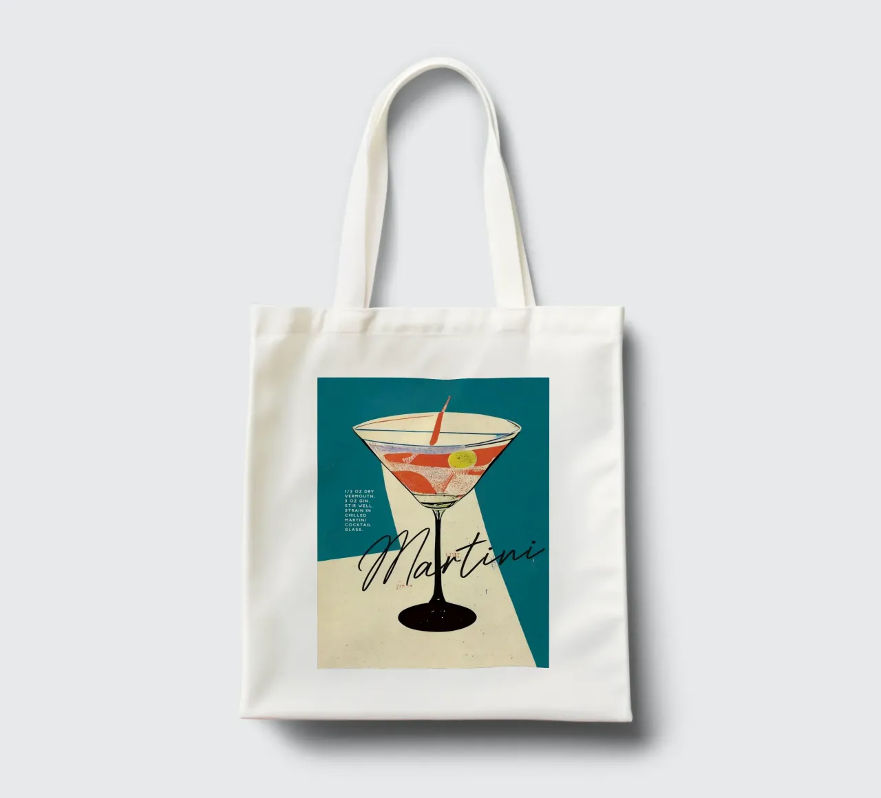 martini cocktail borsa in juta da John C Labut