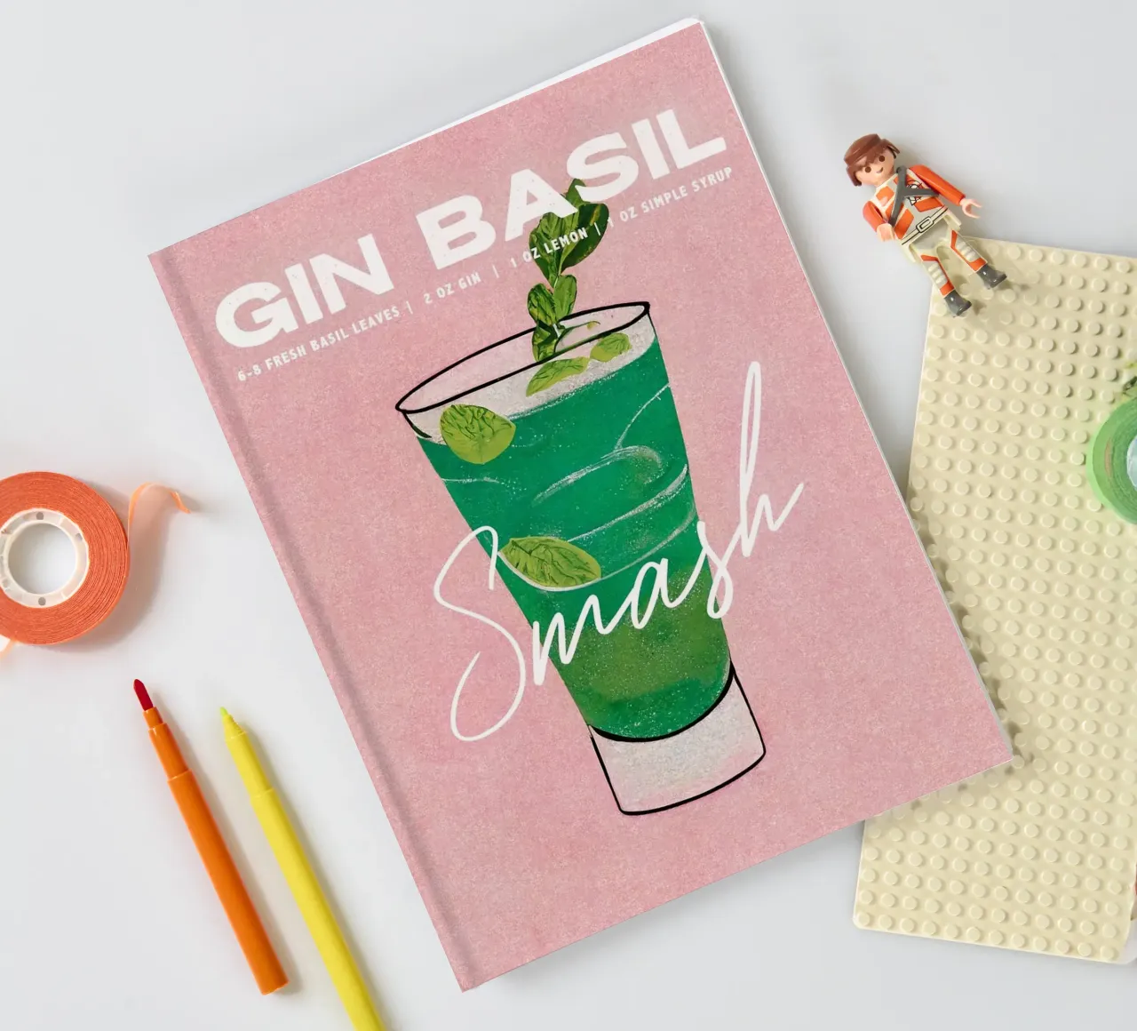 gin cocktail notebook by John C Labut