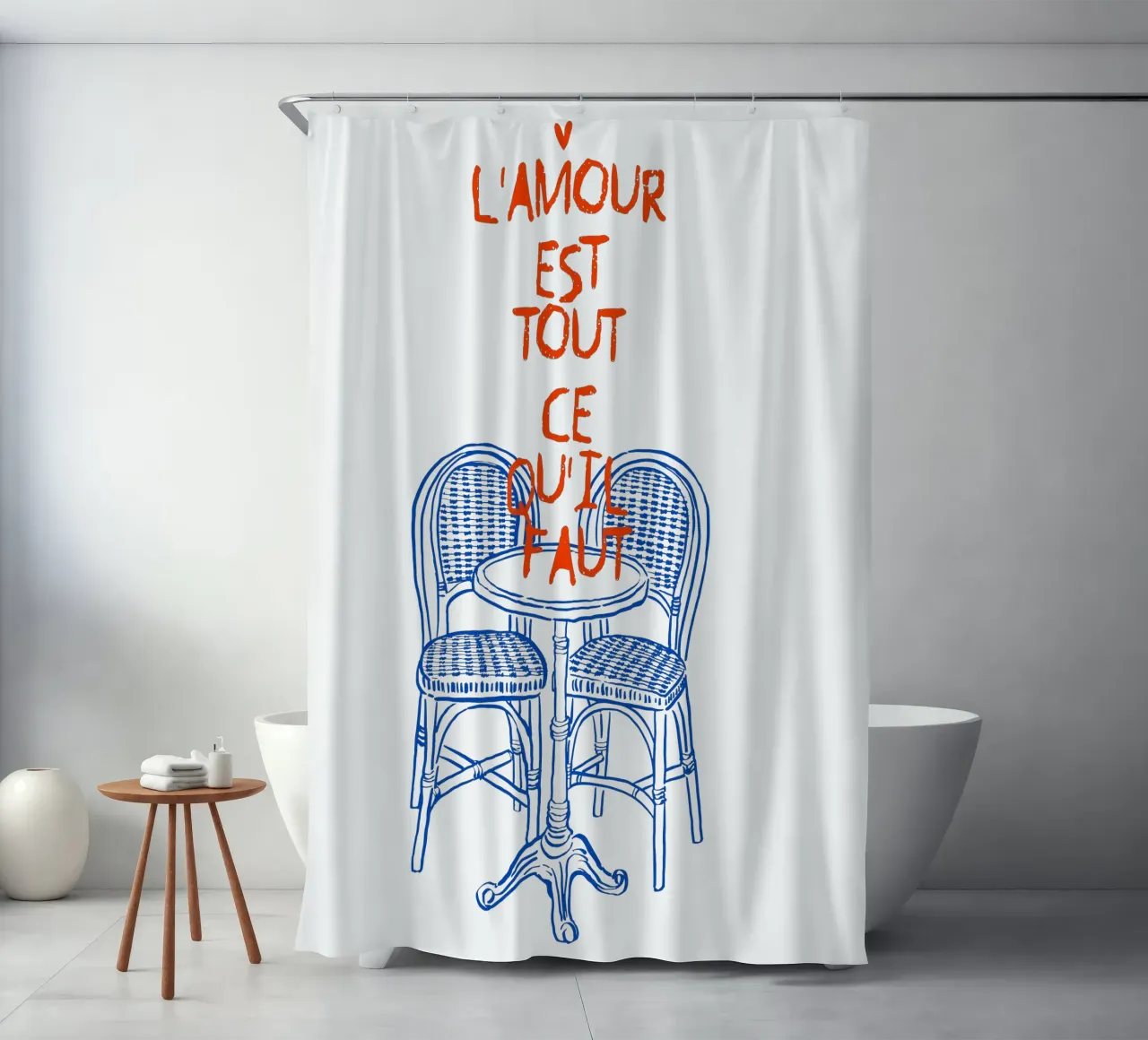 Love is all you need Duschvorhang von ramosashop