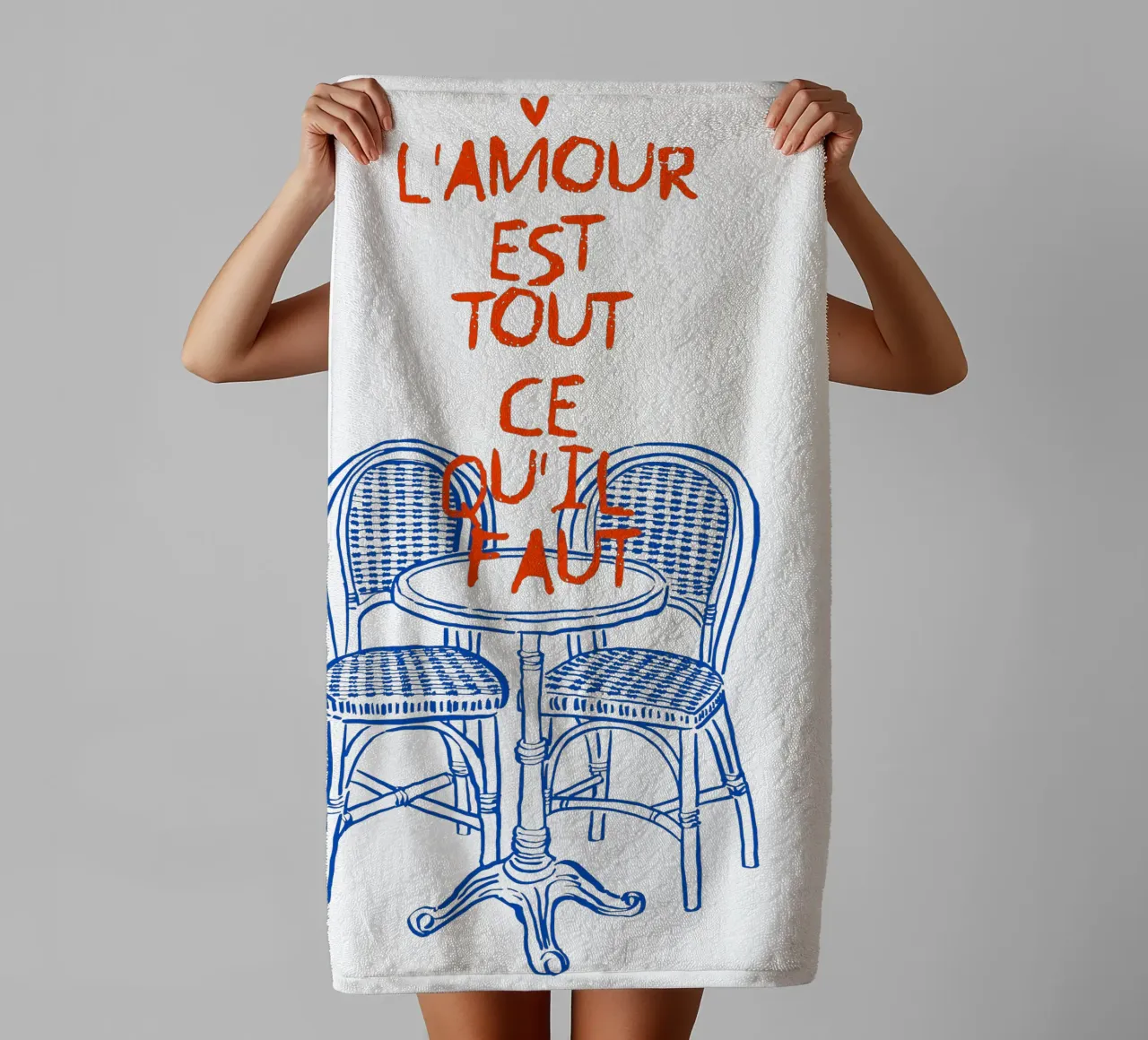 Love is all you need asciugamano da bagno da ramosashop