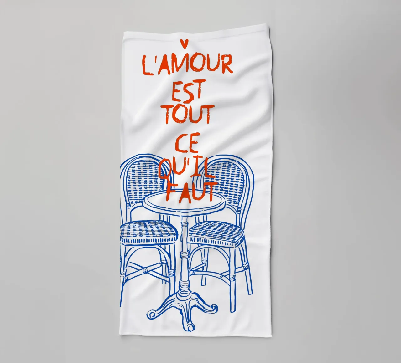 Love is all you need asciugamano da bagno da ramosashop