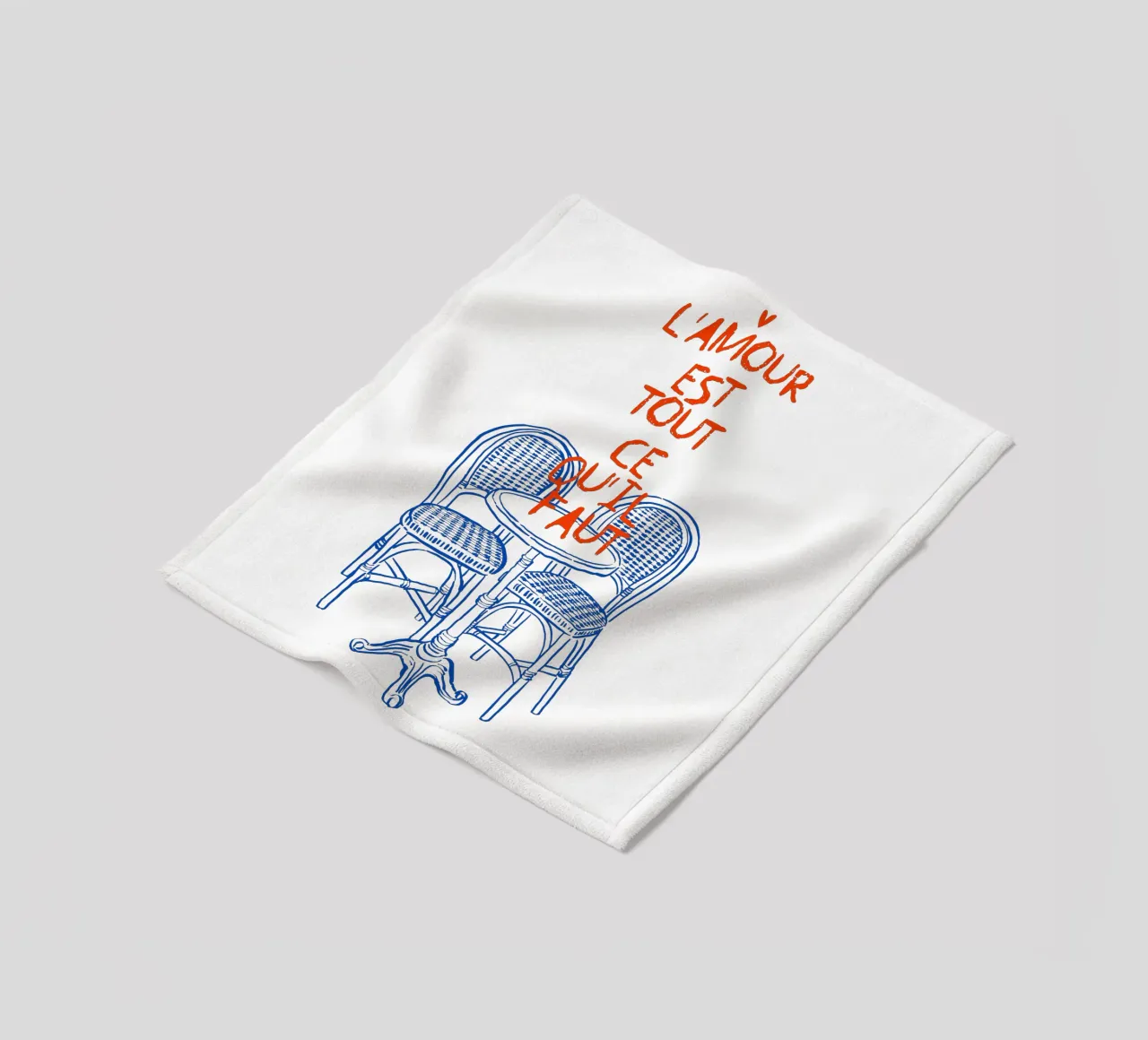 Love is all you need coperta in pile da ramosashop