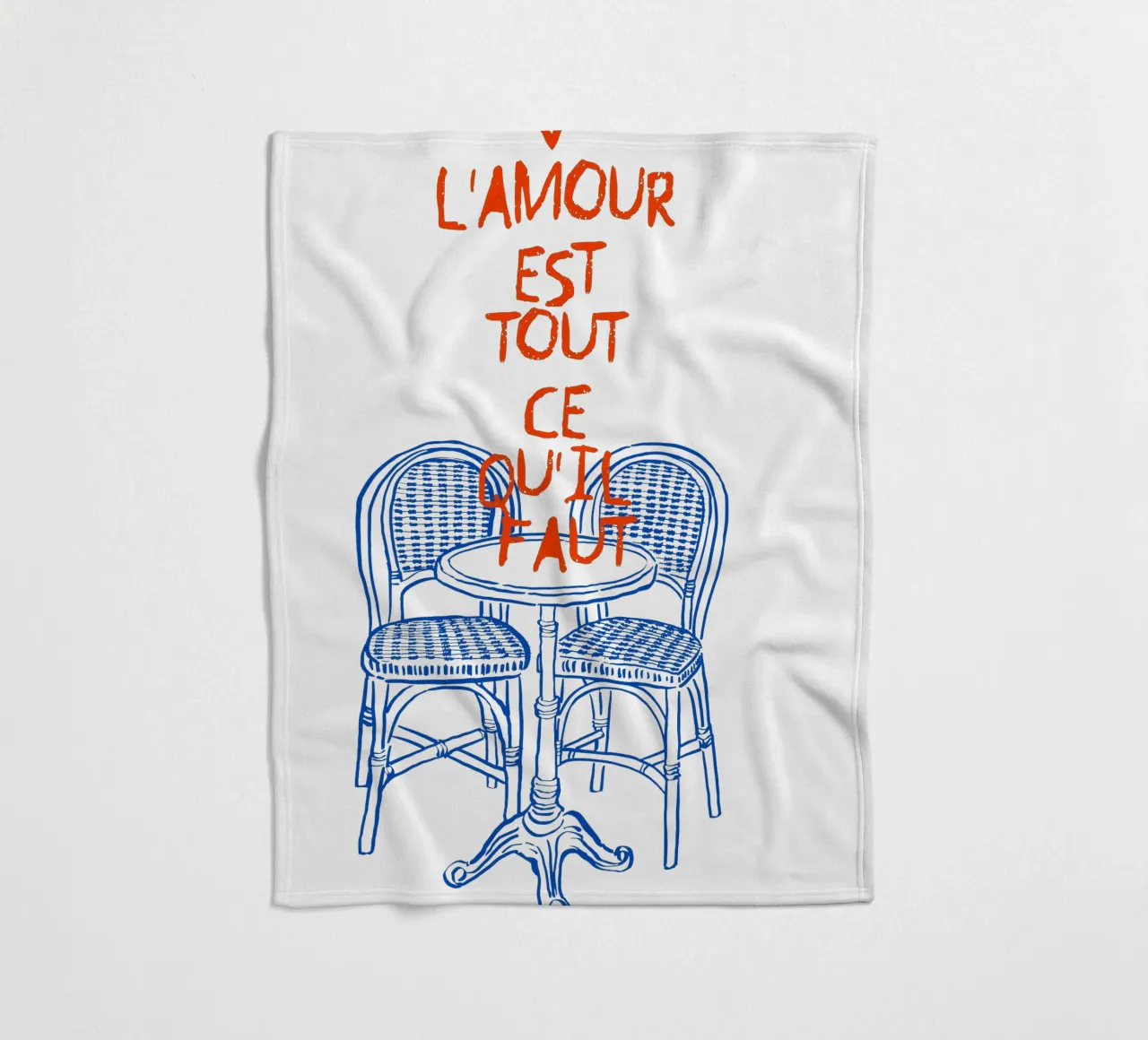 Love is all you need coperta in pile da ramosashop