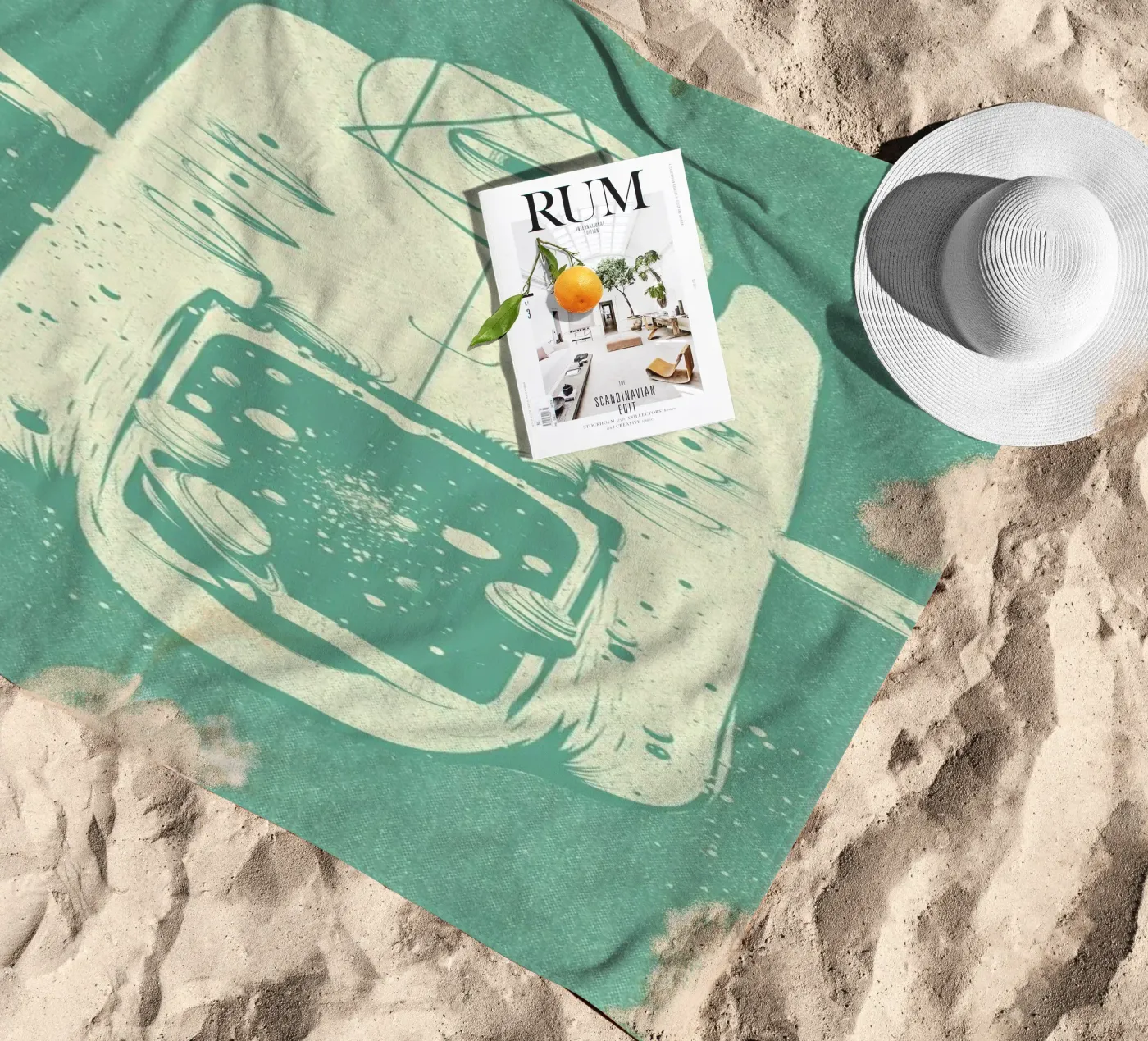 GODS 2 beach towel by Caio Beltrão