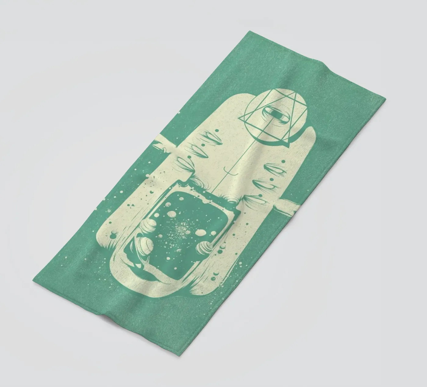 GODS 2 beach towel by Caio Beltrão