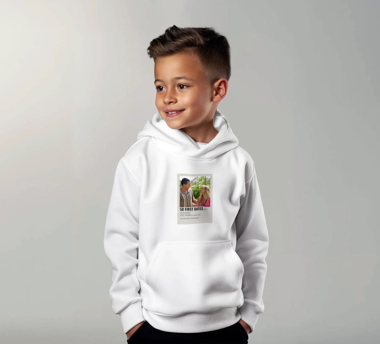 50 FIRST DATES 2004 felpa bambino con cappuccio da MVFminimalist