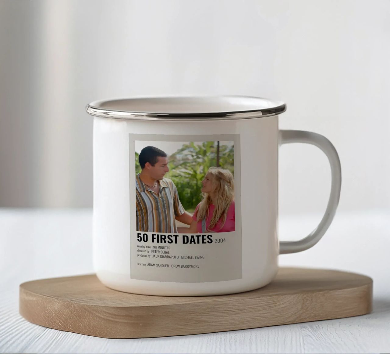 50 FIRST DATES 2004 tazza in smalto da MVFminimalist