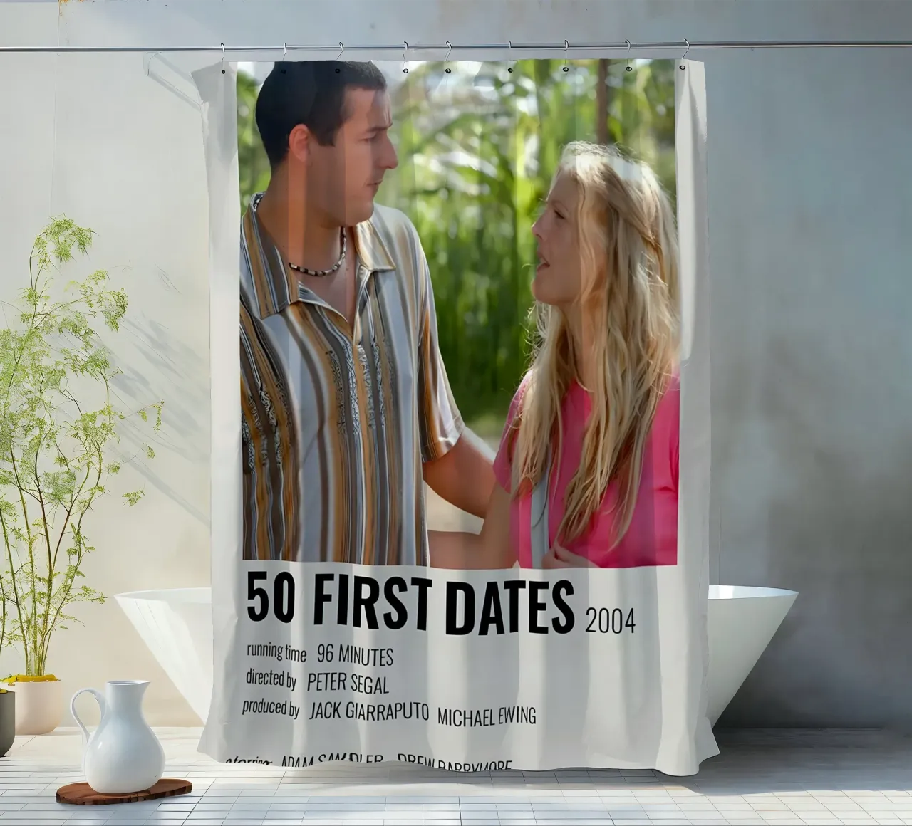 50 FIRST DATES 2004 cortina de baño de MVFminimalist