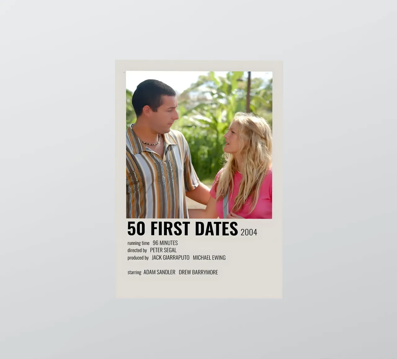 50 FIRST DATES 2004 autocollant de MVFminimalist